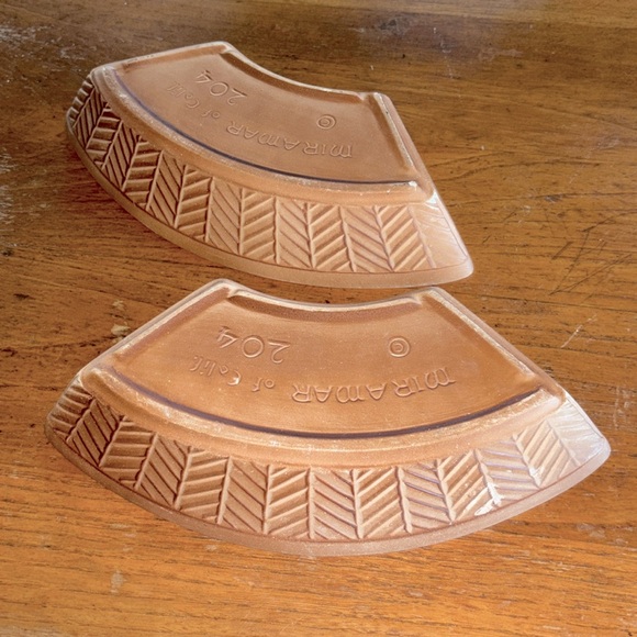 VTG Miramar of Calif.©️ marked 204 MCM (2) light brown pottery serving dishes - Picture 1 of 7